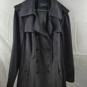 London Fog Black Trench Coat